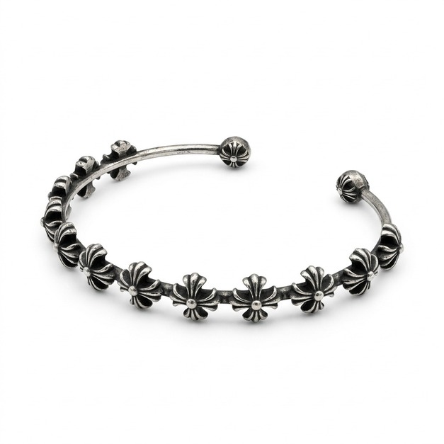 CHROME HEARTS 十字花手環 (銀) CHROME HEARTS 十字花手環 (銀)