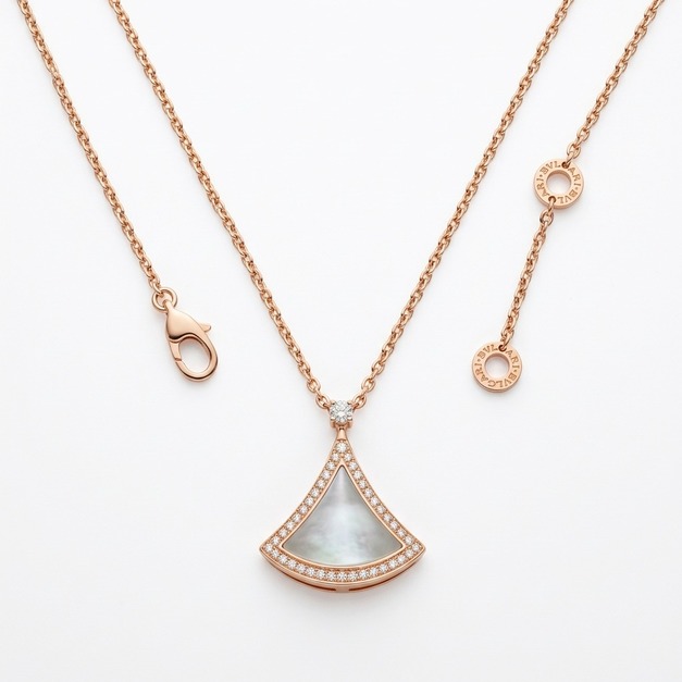 BVLGARI DIVAS' DREAM系列18K玫瑰金項鍊 (白) BVLGARI DIVAS' DREAM系列18K玫瑰金項鍊 (白)