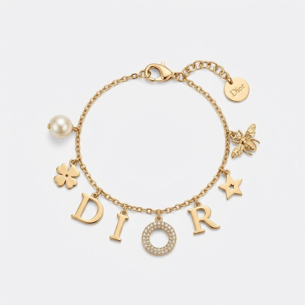 DIOR 中古世紀字母手鍊 DIOR 中古世紀字母手鍊
