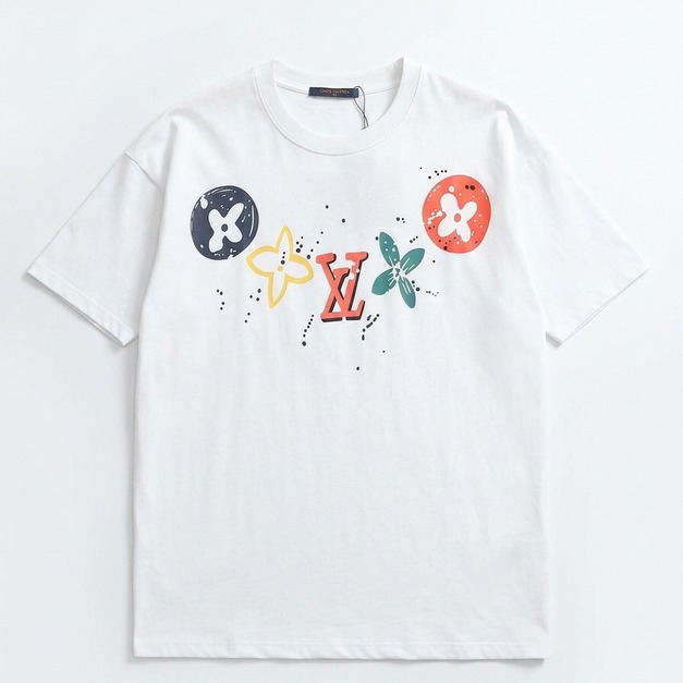 LOUIS VUITTON 復古設計LOGO短袖 (白) LOUIS VUITTON 復古設計LOGO短袖 (白)