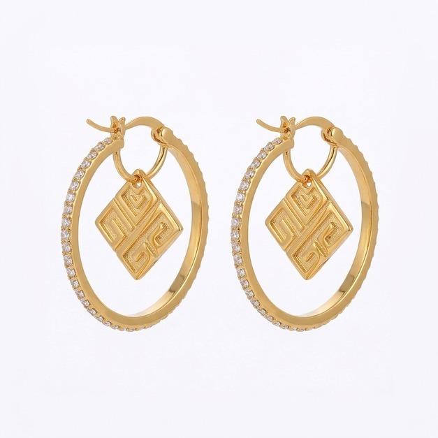 GIVENCHY 圓形LOGO耳環 GIVENCHY 圓形LOGO耳環
