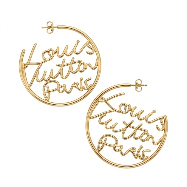 LOUIS VUITTON Twig 字母圓環耳環 LOUIS VUITTON Twig 字母圓環耳環