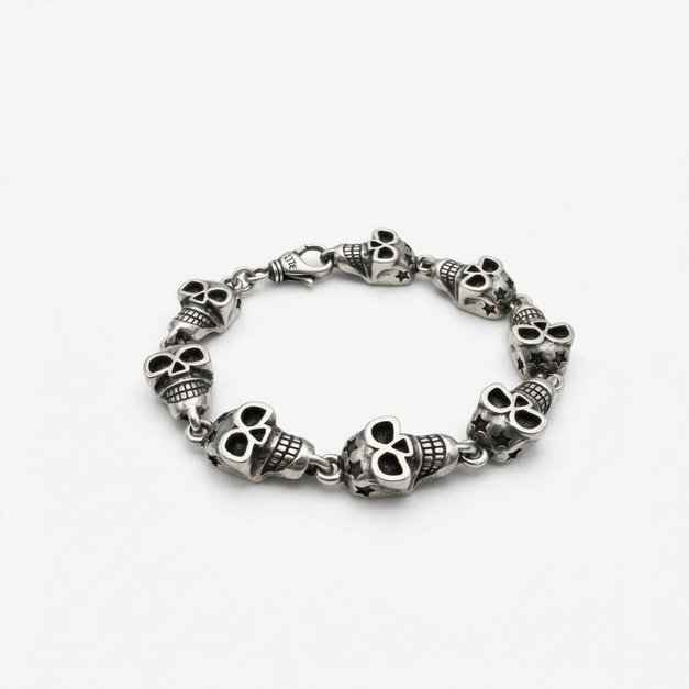 CHROME HEARTS 銀色骷髏頭手鍊 CHROME HEARTS 銀色骷髏頭手鍊