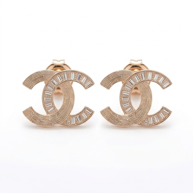 CHANEL 淺金cc耳釘 CHANEL 淺金cc耳釘