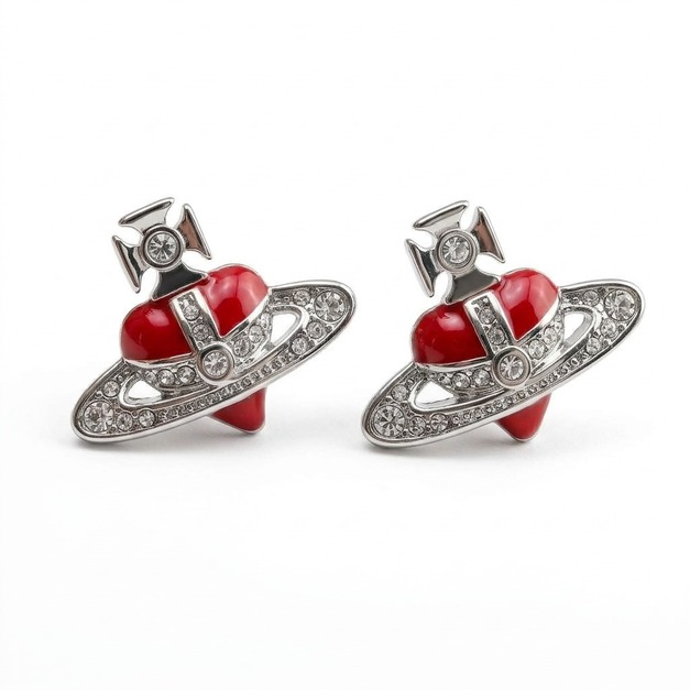 Vivienne Westwood 土星愛心耳釘 Vivienne Westwood 土星愛心耳釘