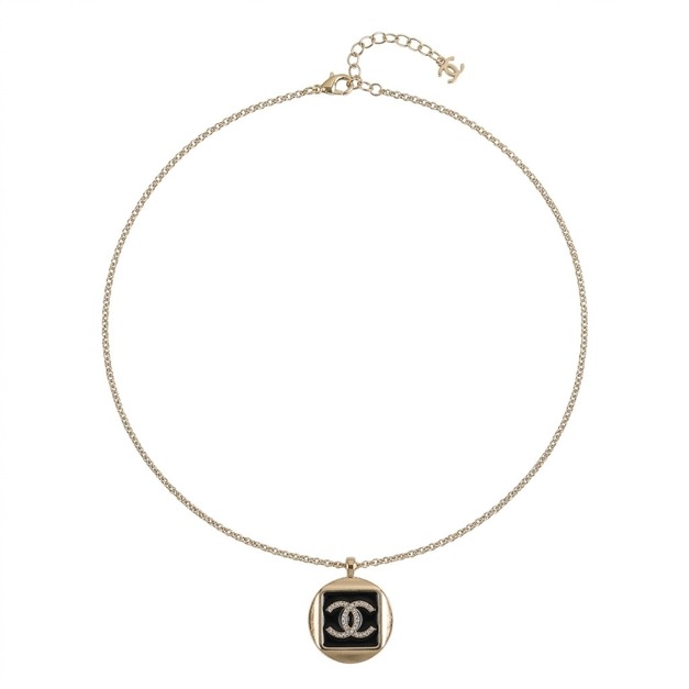 CHANEL 圓環內方框雙C項鍊 CHANEL 圓環內方框雙C項鍊