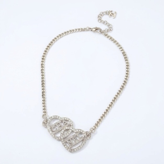 CHANEL 雙愛心字母CHOCKER項鍊 CHANEL 雙愛心字母CHOCKER項鍊