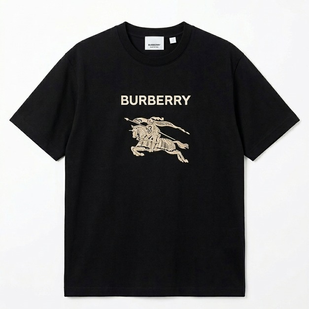 BURBERRY 經典馬標 LOGO短袖 (黑) BURBERRY 經典馬標 LOGO短袖 (黑)