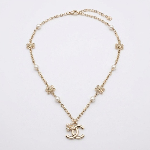 CHANEL 珍珠雙C項鍊 CHANEL 珍珠雙C項鍊