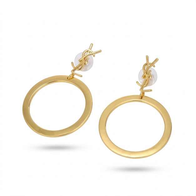 YSL 大圓環LOGO耳環 YSL 大圓環LOGO耳環