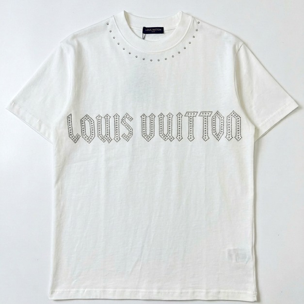 LOUIS VUITTON 胸前燙鑽LOGO短袖 (白) LOUIS VUITTON 胸前燙鑽LOGO短袖 (白)