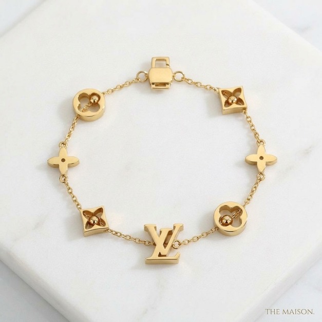 LOUIS VUITTON 花押字圖案手鍊 LOUIS VUITTON 花押字圖案手鍊