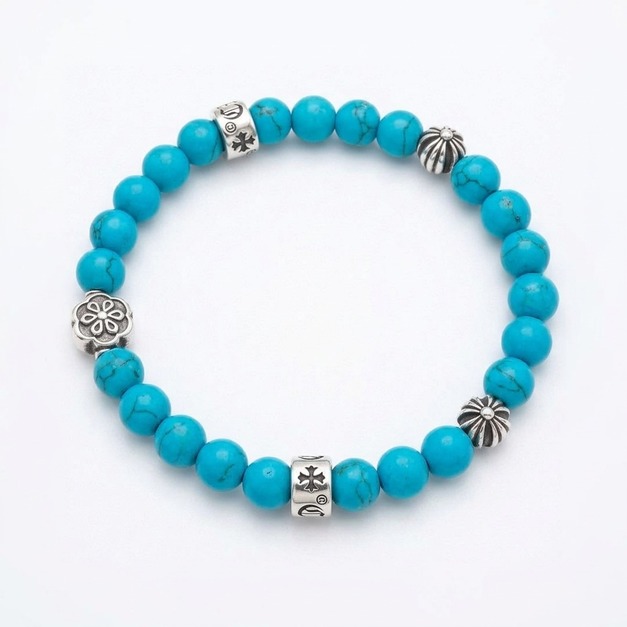CHROME HEARTS 經典復古多元素藍松石手鍊 CHROME HEARTS 經典復古多元素藍松石手鍊