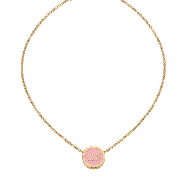 MIUMIU 圓形字母項鍊 (粉) MIUMIU 圓形字母項鍊 (粉)