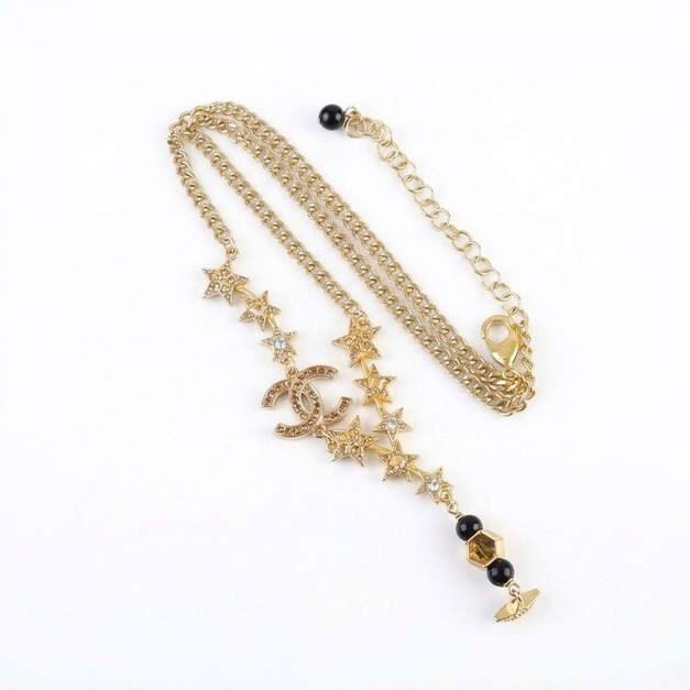 CHANEL 滿天星雙C項鍊 CHANEL 滿天星雙C項鍊