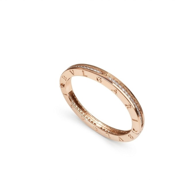 BVLGARI 字母鑲鑽手鐲 (玫瑰金) BVLGARI 字母鑲鑽手鐲 (玫瑰金)