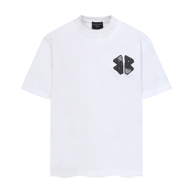 BALENCIAGA 正反雙B斜切字母 (白) BALENCIAGA 正反雙B斜切字母 (白)