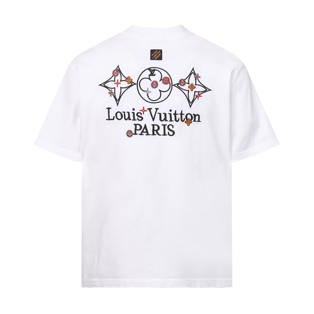 LOUIS VUITTON 三花鏤空微章刺繡 (白) LOUIS VUITTON 三花鏤空微章刺繡 (白)