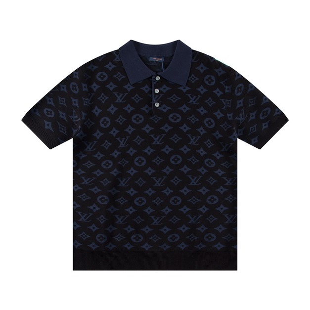LOUIS VUITTON 滿提花經典系列針織Polo LOUIS VUITTON 滿提花經典系列針織Polo