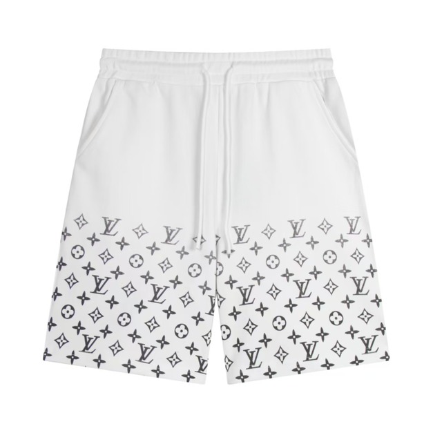 LOUIS VUITTON 下褲管滿版老花短褲 (白) LOUIS VUITTON 下褲管滿版老花短褲 (白)