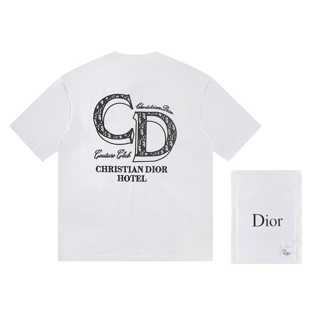 DIOR 背面大CD字母短袖 (白) DIOR 背面大CD字母短袖 (白)