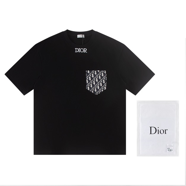 DIOR 口袋刺繡短袖 (黑) DIOR 口袋刺繡短袖 (黑)