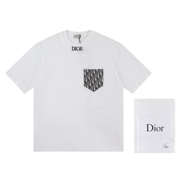 DIOR 口袋刺繡短袖 (白) DIOR 口袋刺繡短袖 (白)