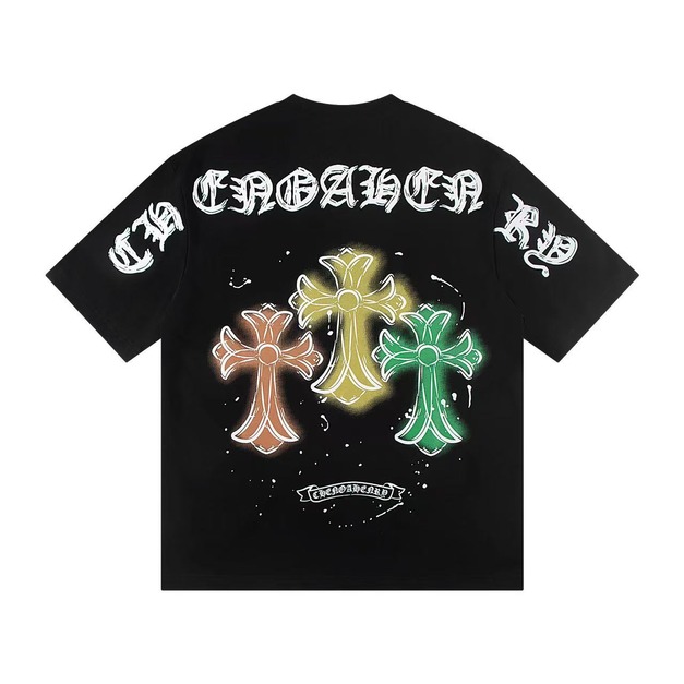 CHROME HEARTS 三色十字架短袖 (黑) CHROME HEARTS 三色十字架短袖 (黑)