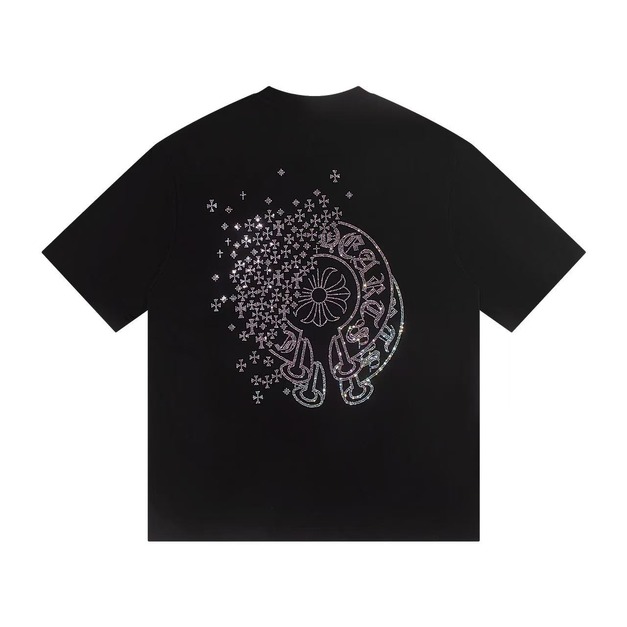 CHROME HEARTS 燙鑽消散馬蹄鐵短袖 (黑) CHROME HEARTS 燙鑽消散馬蹄鐵短袖 (黑)