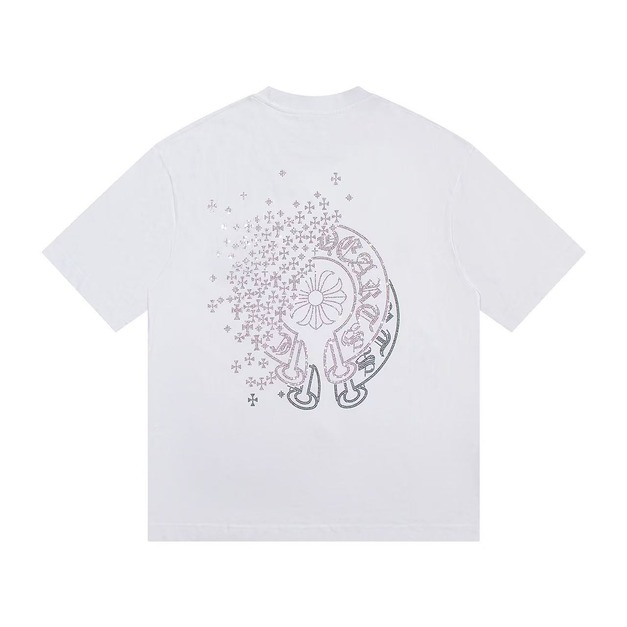 CHROME HEARTS 燙鑽消散馬蹄鐵短袖 (白) CHROME HEARTS 燙鑽消散馬蹄鐵短袖 (白)