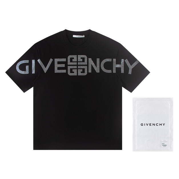 GIVENCHY 燙鑽大字母LOGO短袖 (黑) GIVENCHY 燙鑽大字母LOGO短袖 (黑)
