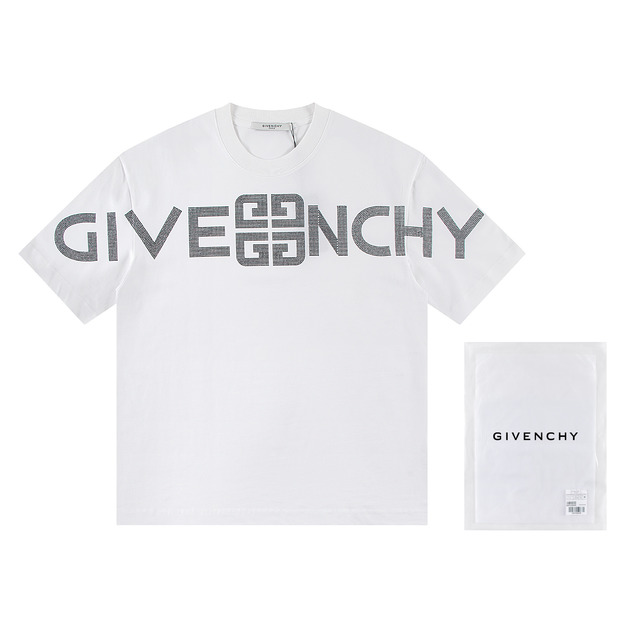 GIVENCHY 燙鑽大字母LOGO短袖 (白) GIVENCHY 燙鑽大字母LOGO短袖 (白)