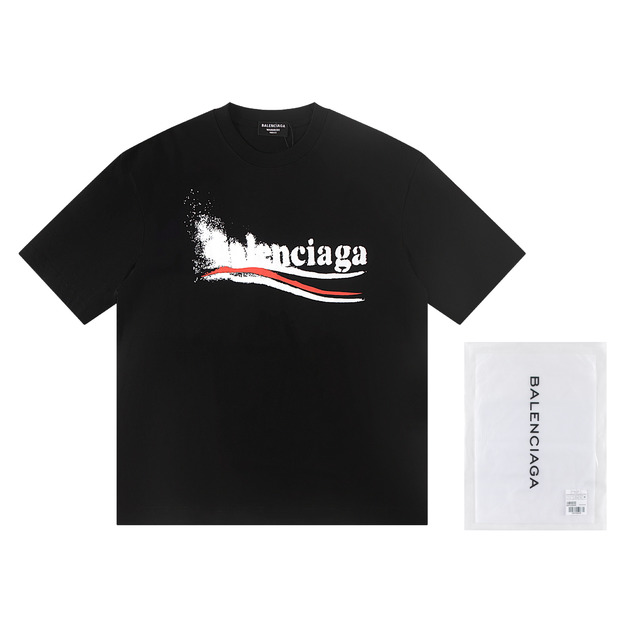 BALENCIAGA 漸變字母短袖 (黑) BALENCIAGA 漸變字母短袖 (黑)