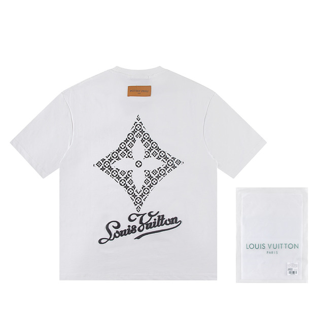 LOUIS VUITTON 刺繡老花標誌短袖 (白) LOUIS VUITTON 刺繡老花標誌短袖 (白)