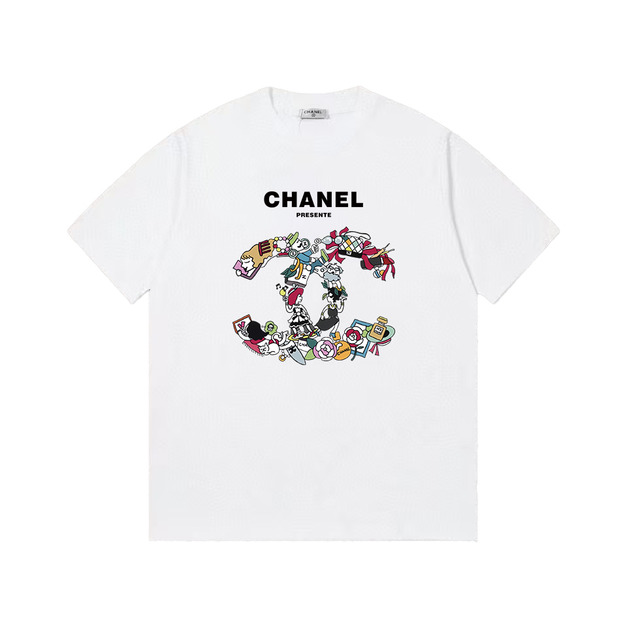 CHANEL 卡通雙C短袖 (白) CHANEL 卡通雙C短袖 (白)