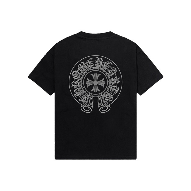 CHROME HEARTS 馬蹄形十字徽章短袖 (黑) CHROME HEARTS 馬蹄形十字徽章短袖 (黑)