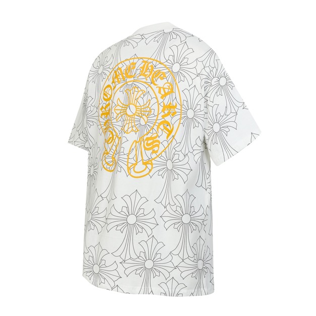 CHROME HEARTS 滿版十字花刺繡短袖 (白) CHROME HEARTS 滿版十字花刺繡短袖 (白)