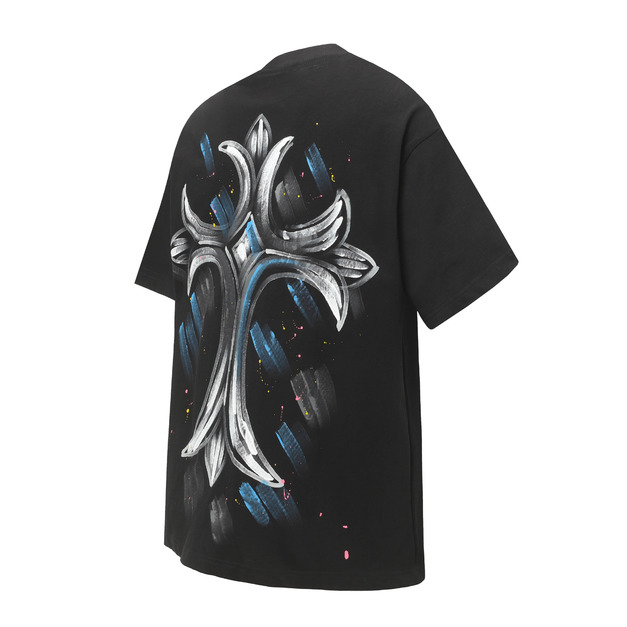 CHROME HEARTS 藍色十字花短袖 (黑) CHROME HEARTS 藍色十字花短袖 (黑)