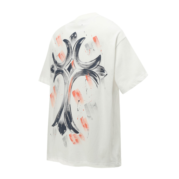 CHROME HEARTS 藍色十字花短袖 (白) CHROME HEARTS 藍色十字花短袖 (白)