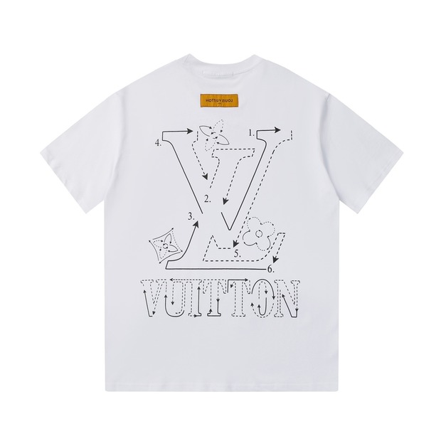 LOUIS VUITTON 解構圖紙短袖 (白) LOUIS VUITTON 解構圖紙短袖 (白)
