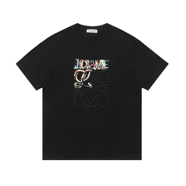 LOEWE Anagram 彩色塗鴉短袖 (黑) LOEWE Anagram 彩色塗鴉短袖 (黑)