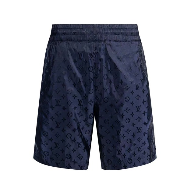 LOUIS VUITTON Monogram 壓紋運動短褲 (藍) LOUIS VUITTON Monogram 壓紋運動短褲 (藍)