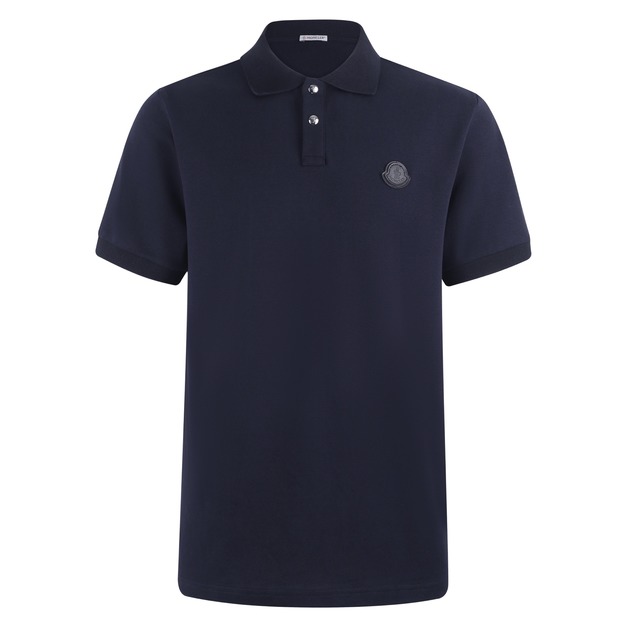 MONCLER 標識貼片棉質POLO衫(深藍色) MONCLER 標識貼片棉質POLO衫(深藍色)