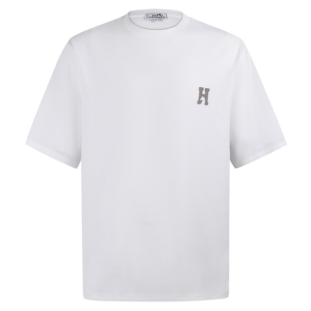 HERMES 真皮貼片棉質圓領短袖 (白) HERMES 真皮貼片棉質圓領短袖 (白)