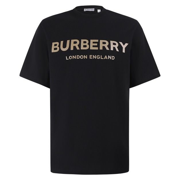 BURBERRY LOGO字母印花圓領套頭短袖 (黑) BURBERRY LOGO字母印花圓領套頭短袖 (黑)