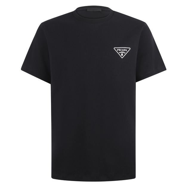 PRADA 短袖LOGO字母印花圓領短袖 (黑) PRADA 短袖LOGO字母印花圓領短袖 (黑)