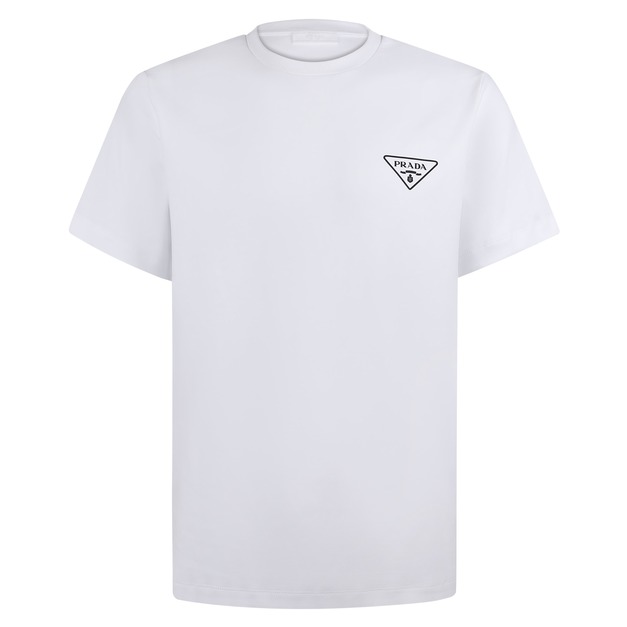 PRADA 短袖LOGO字母印花圓領短袖 (白) PRADA 短袖LOGO字母印花圓領短袖 (白)