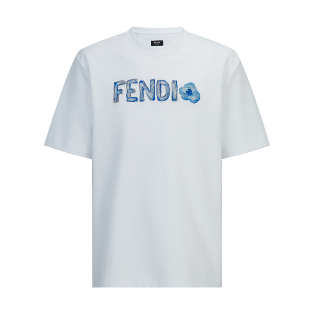 FENDI 手繪刺繡標識短袖 FENDI 手繪刺繡標識短袖