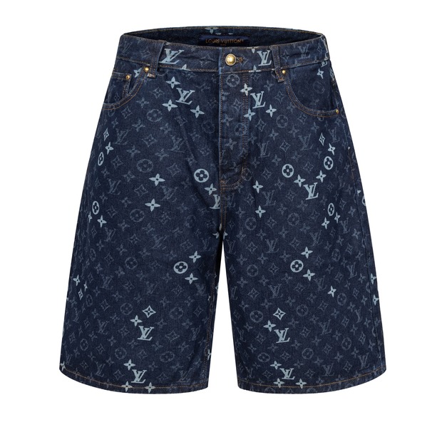 LOUIS VUITTON 老花牛仔短褲 LOUIS VUITTON 老花牛仔短褲