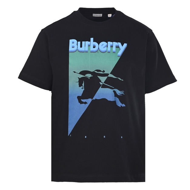 BURBERRY 撞色騎士馬術印花短袖 (黑) BURBERRY 撞色騎士馬術印花短袖 (黑)